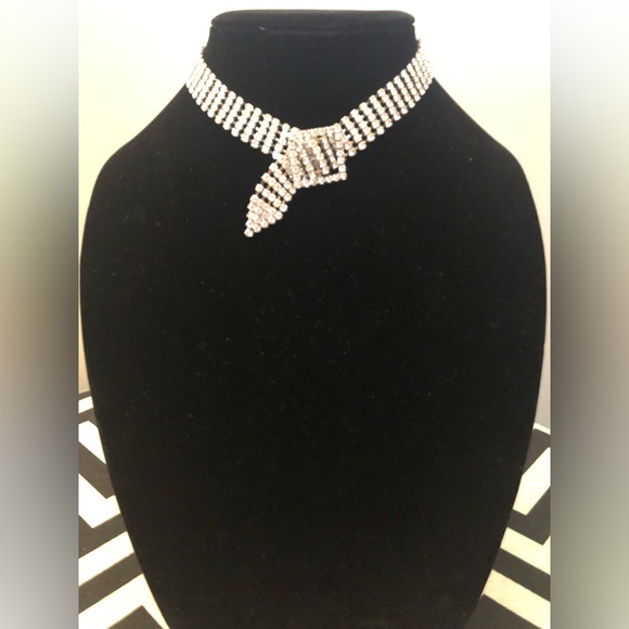 Crystal choker buckle necklace - Picture 5 of 5